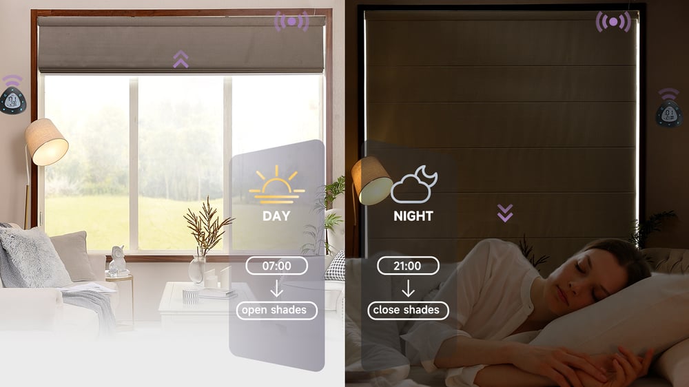Roman Shades Smart Control